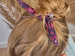 Bunny ear Scrunchie purple d'amour