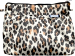 Pleated clutch bag leopard