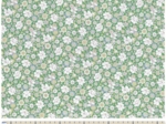 Coupon tissu 50 cm ex2339 green white mini floral