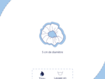 Mini Scrunchie gaze dentelle corail