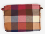 Coton clutch bag ruby lurex tartan
