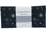 Coupon tissu 50 cm flakes and copper dots navy
