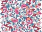 1 m fabric coupon boutons rose