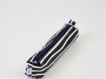 Case pouch striped  ivory navy