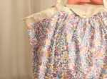 Pleated tote bag - Medium size comptine enchantée rose