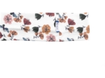 Stretch jersey headband  flowery bees