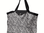 Tote bag with a zip zèbre