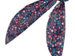 Long tail scrunchie huppette fleurie