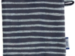 Makeup Remover cotton striped silver dark blue