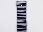 Toothbrush bag striped  ivory navy