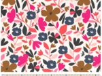 Cotton veil fabric champ floral
