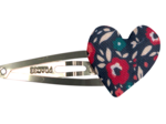 Heart hair-clips camelias rubis