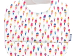 Coated fabric bib ice cream