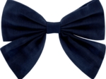 Bow tie hair slide navy blue