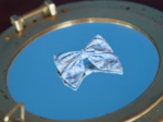 Bow tie hair slide toile de biche