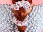 Scrunchie rose grenadine
