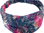 Headscarf headband- Baby size tropical fire