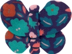 Butterfly hair clip huppette fleurie