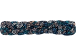 Plait hair slide paquerette marine