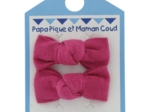 Small bows hair clips fuschia