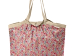 Pleated tote bag - Medium size porcelaine rosée