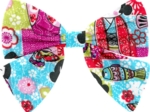 Bow tie hair slide kokeshis