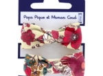 Small elastic bows poppy