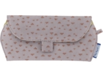 Glasses case gray copper triangle