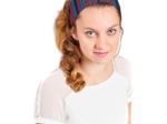 Stretch jersey headband  rayé gris fuchsia bleu c2