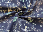 Cotton fabric ex2480 navy bandana bird