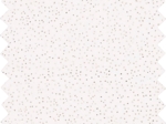 1 m fabric coupon white sequined