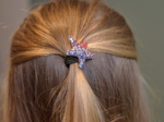 Pony-tail elastic hair star jardin d'aurore