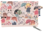 zipper pouch card purse petites filles pop