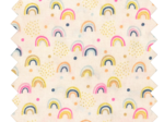 Cotton fabric rainbow