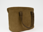 Cooler bag brown large corduroy