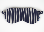 Night mask striped  ivory navy