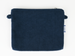 Coton clutch bag large navy orduroy 