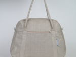 Bowling bag  silver linen