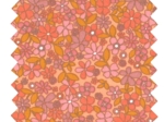 Cotton fabric ex2568 coral flower