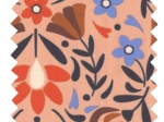 Cotton fabric ex2574 caramel vintage flower