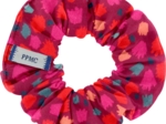 Small scrunchie pompons cerise