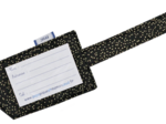 Luggage Tag glitter black