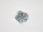 Flower petal hair slide small  pastel fleuri