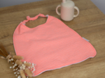 Elastic napkin child neon orange gingham