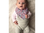 bandana bib prairie fleurie