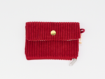 Mini coin purse pouch burgundy large corduroy