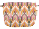 Coton clutch bag ikat ocre