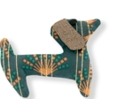 Basset hound hair clip eventail or vert