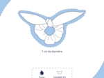 Bunny ear Scrunchie vichy noir