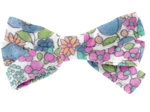 Ribbon  hair slide pastel fleuri
